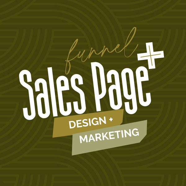 Sales Page Design+ | Marketing + Branding