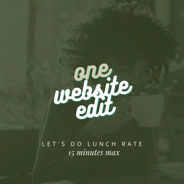 One Website Edit - Let's Do Lunch Rate